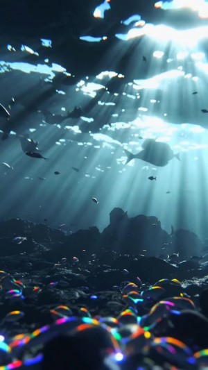 Abyssal Glow: Sunlit Depths & Iridescent Pearls